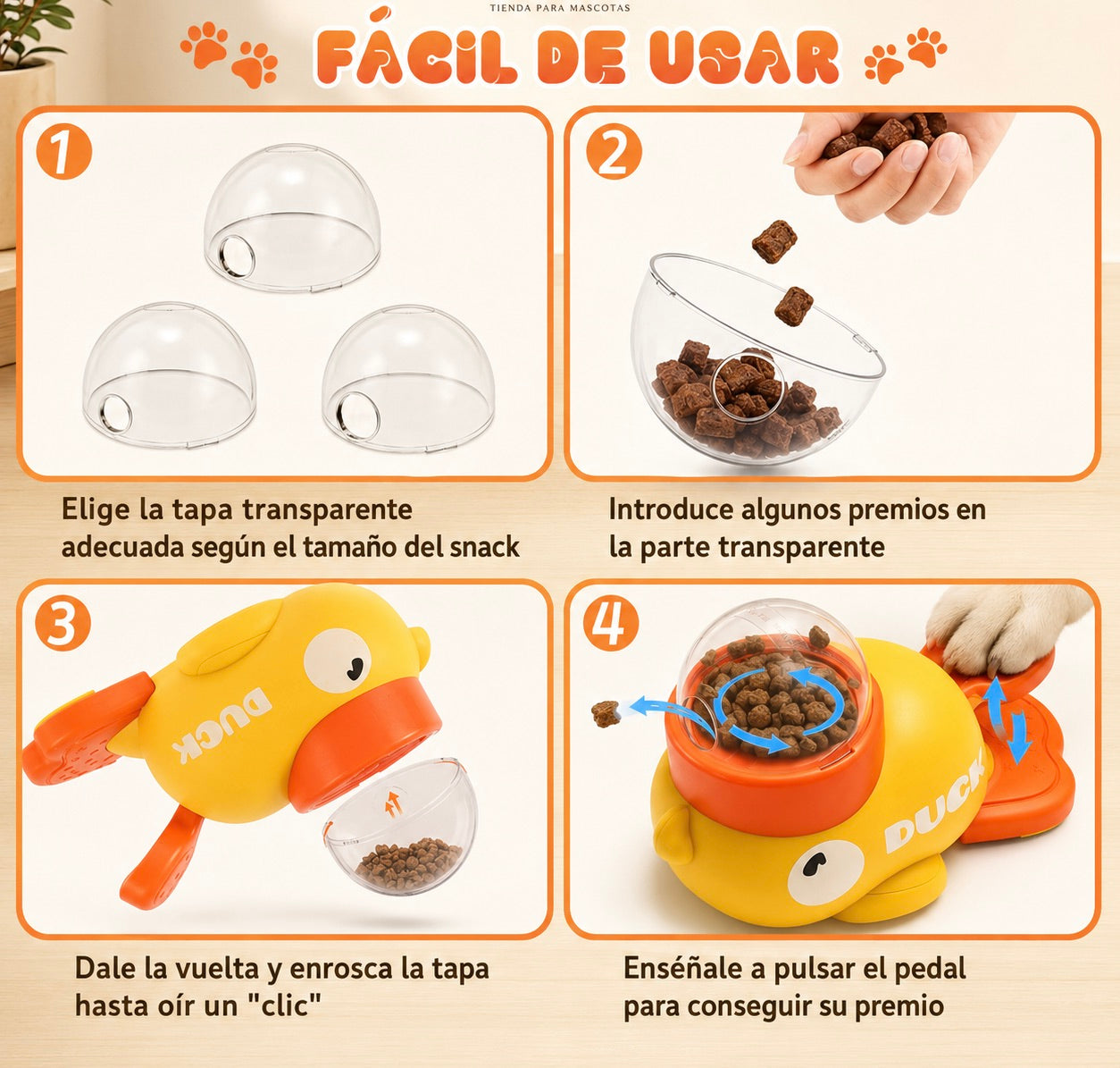 DUCKY • Interactive treat dispenser